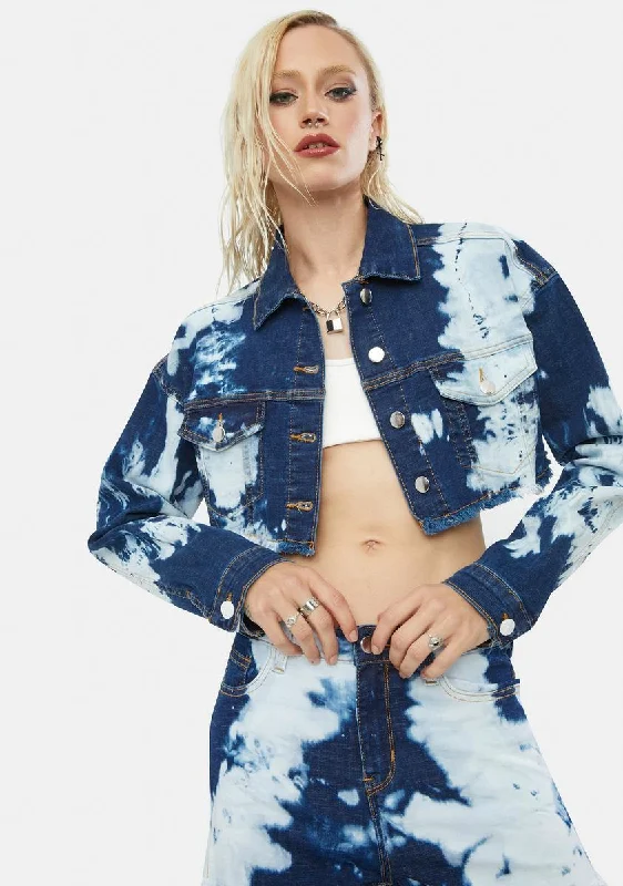 Women's Comfortable Lounge Outfit Elevated Casual Discounts Get Inspired Tie Dye Cropped Jacket Women's Comfortable Lounge Outfit Elevated Casual Discounts Get Inspired Tie Dye Cropped Jacket