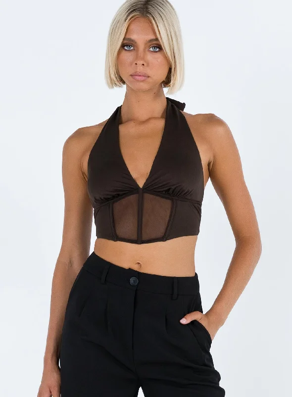 Shop The Hottest Deals Women's Travel Apparel Shop The Hottest Deals Ventura Top Brown