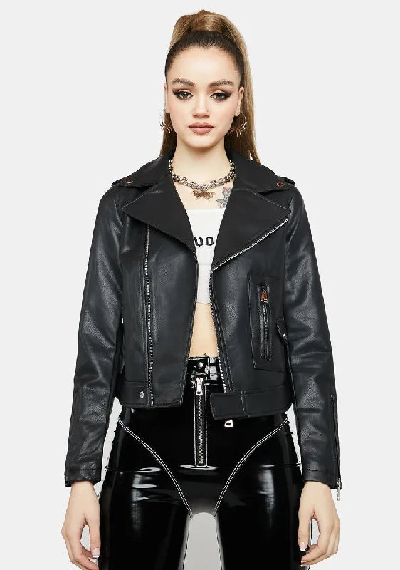 Sustainable Fashion Clothing For Women Stylish Looks Aussy Basic Moto Jacket