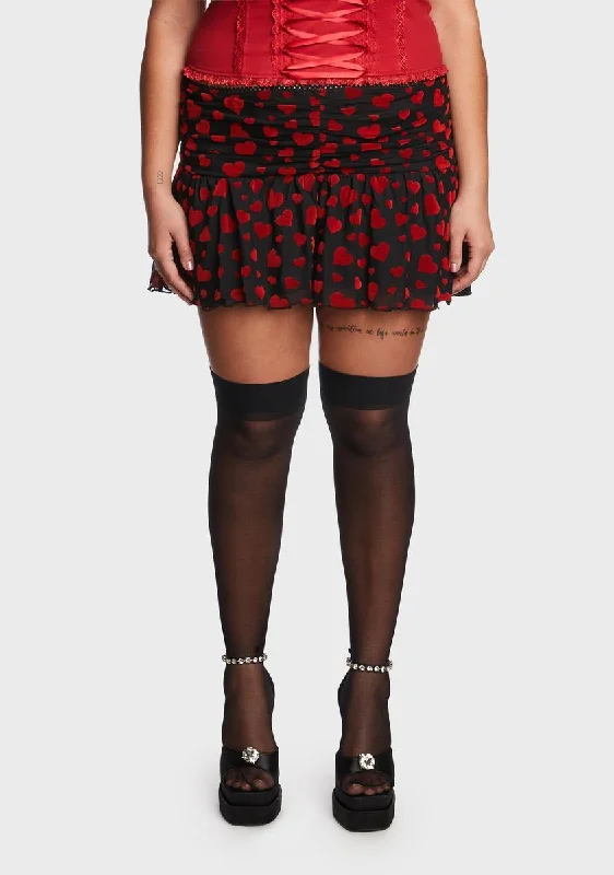 Women's Professional Clothes Flash Sale Fever Plus Dark Love Surrounds Me Ruched Skirt Women's Professional Clothes Flash Sale Fever Plus Dark Love Surrounds Me Ruched Skirt