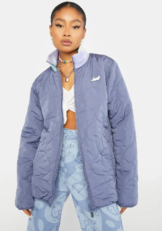Affordable Women's Clothing Fashion Forward Femininity Castanza Reversible Fleece & Quilted Jacket Affordable Women's Clothing Fashion Forward Femininity Castanza Reversible Fleece & Quilted Jacket