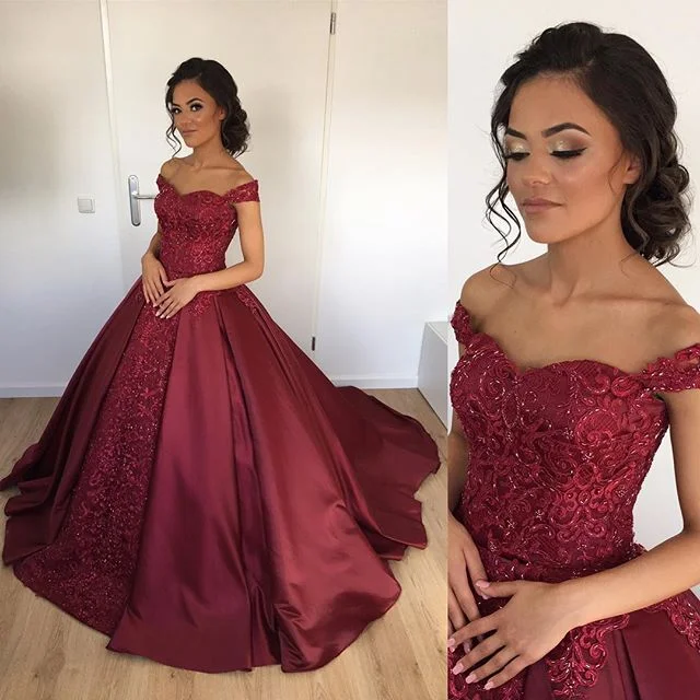Women's Holiday Apparel Hot Sale Gorgeous Wine Wedding Dresses with Straps Ball Gown Lace Appliqued Vestido Formal Gown Reception Dresses for women Women's Holiday Apparel Hot Sale Gorgeous Wine Wedding Dresses with Straps Ball Gown Lace Appliqued Vestido Formal Gown Reception Dresses for women