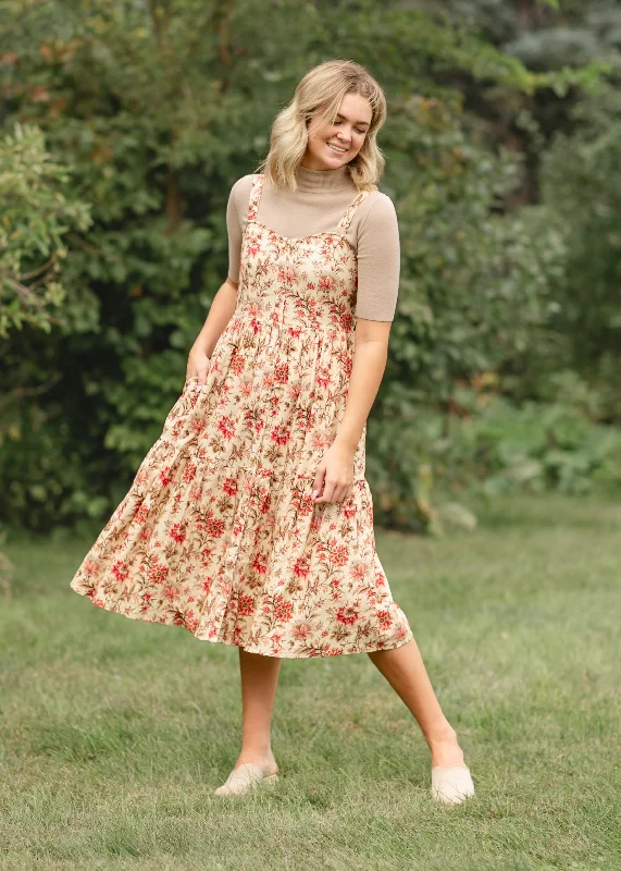 Women's Comfortable Lounge Garments Unbeatable Deals Printed Woven Twill Jumper Dress - FINAL SALE Women's Comfortable Lounge Garments Unbeatable Deals Printed Woven Twill Jumper Dress - FINAL SALE