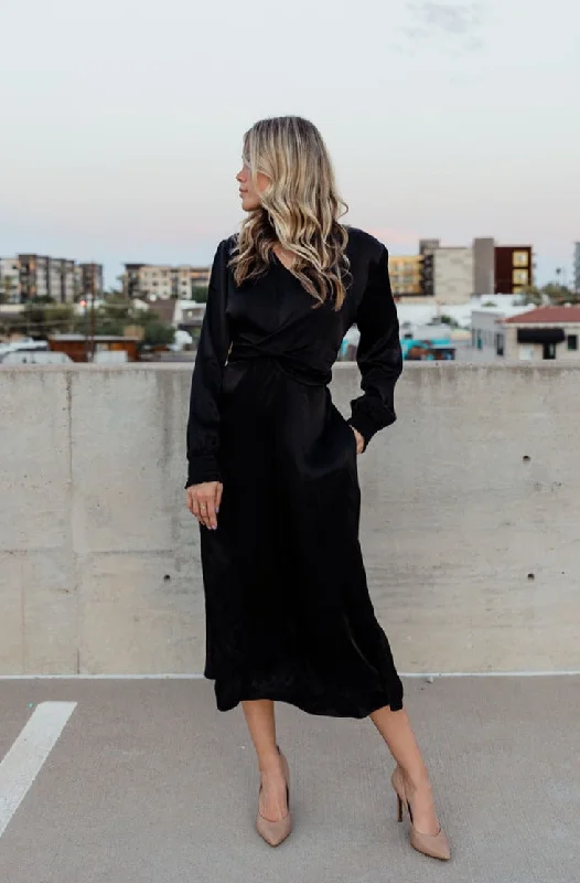 Women's Office Clothing Fall Sale, Prices Drop Cassandra Dress-Black