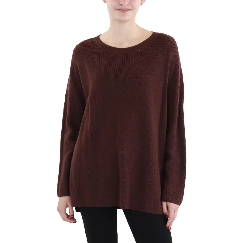 Women's Vintage-Inspired Outfit Unbeatable Deals Womens Ribbed Split Hem Crewneck Sweater Women's Vintage-Inspired Outfit Unbeatable Deals Womens Ribbed Split Hem Crewneck Sweater