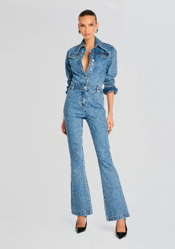 Women's Formal Apparel Smart Casual Deals Mabel Fitted Mid Rise Jumpsuit
