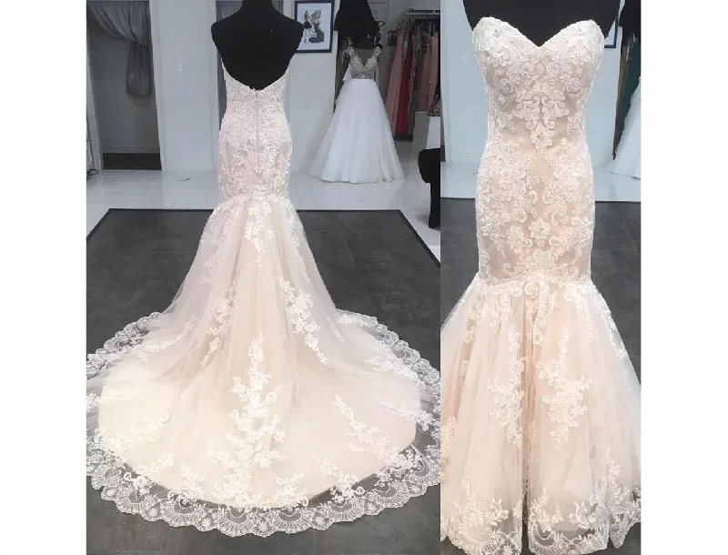 Chic Women's Garments Flash Sale Siaoyne Romantic Lace Backless Mermaid Wedding Dresses Sweetheart Bridal Gowns Chic Women's Garments Flash Sale Siaoyne Romantic Lace Backless Mermaid Wedding Dresses Sweetheart Bridal Gowns
