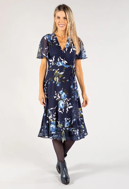 Women's Apparel And Garments Break Fashion Norms Floral Wrap Dress