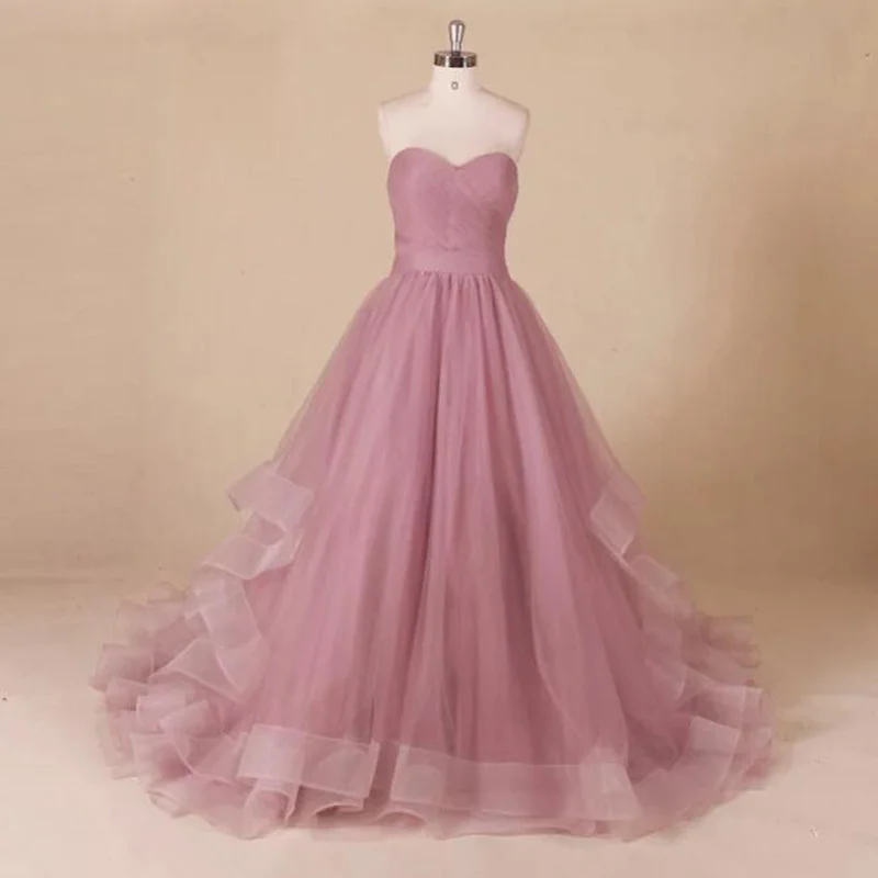 Sustainable Women's Clothes Huge Discounts This Week Perfect robe de bal longue Sweetheart Long Tulle Prom Dress A Line wedding Dresses Sustainable Women's Clothes Huge Discounts This Week Perfect robe de bal longue Sweetheart Long Tulle Prom Dress A Line wedding Dresses