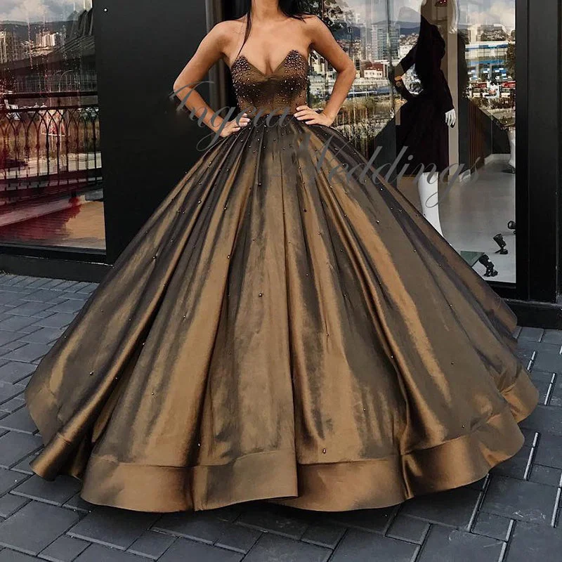 Women's Night-Out Outfit Stylish Savings LP6897 Ball Gown Prom Dress Satin Formal Evening Gown Reception Dress 2018 Wedding Gown Women's Night-Out Outfit Stylish Savings LP6897 Ball Gown Prom Dress Satin Formal Evening Gown Reception Dress 2018 Wedding Gown