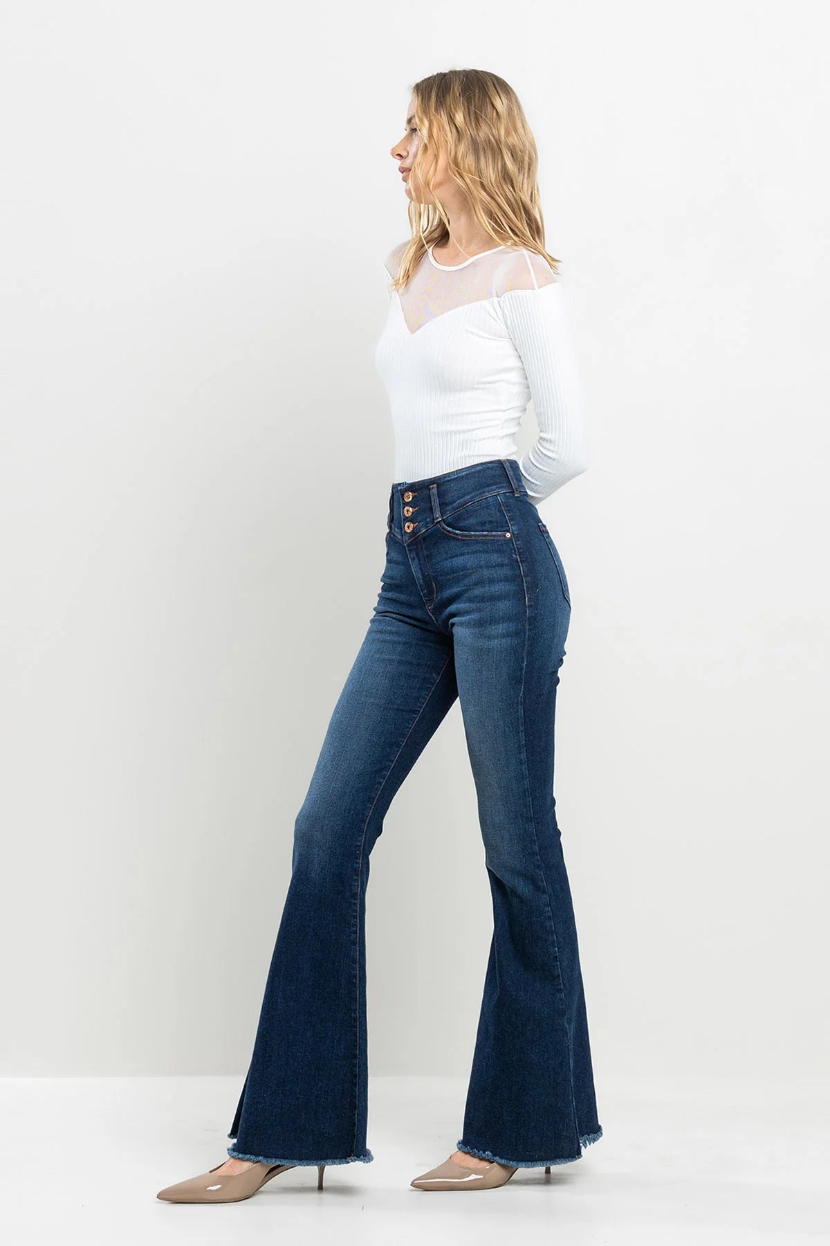 Women's Trendy Casual Clothes Mega Sales "Debbie" Flare Jean