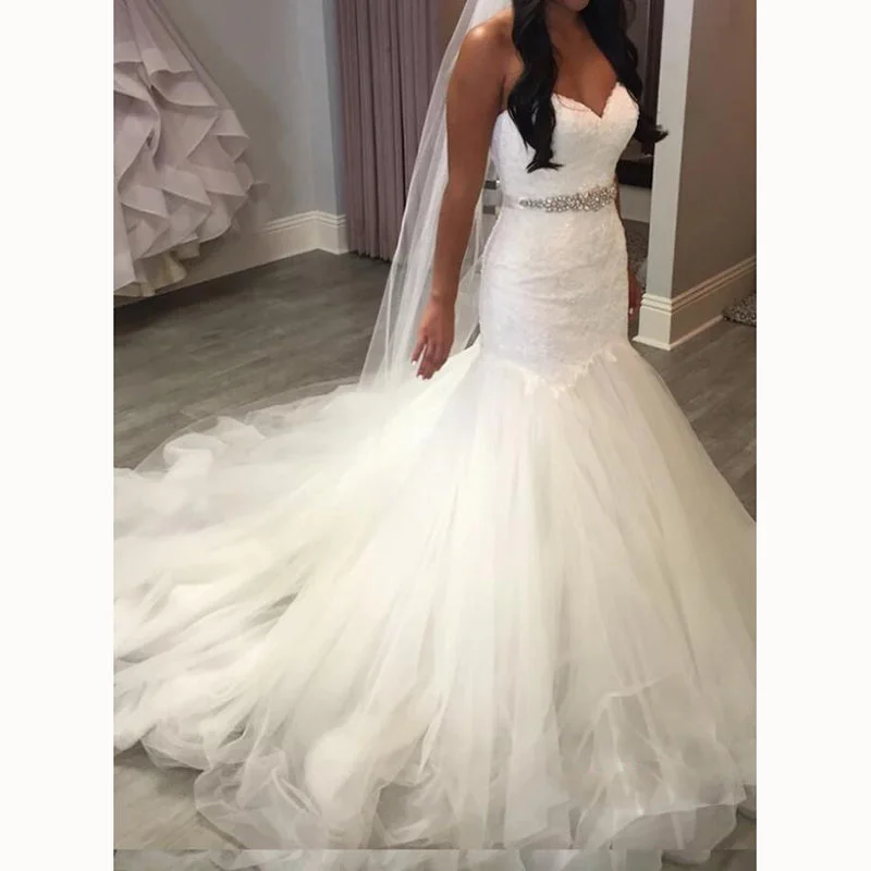 Women's Formal Event Clothing Chic Trends Unveiled WD5516 Classic Mermaid Wedding Dresses Sweetheart Bridal Gown Court Train 2018 Women's Formal Event Clothing Chic Trends Unveiled WD5516 Classic Mermaid Wedding Dresses Sweetheart Bridal Gown Court Train 2018