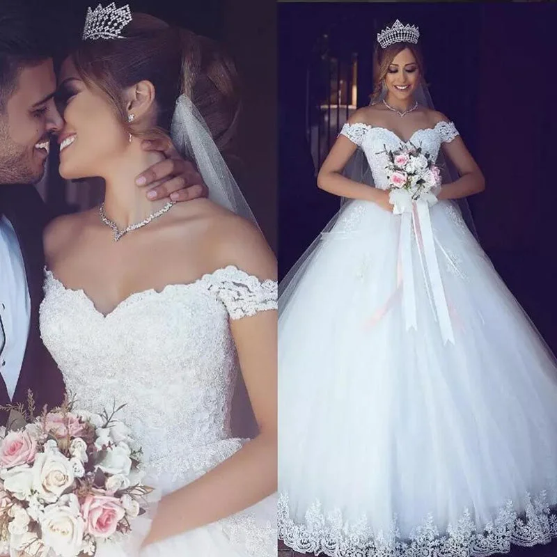 Women's Holiday Attire Exclusive Designer Style Deals WD654 Off the Shoulder Princess Lace Wedding Dress, robe de mariee 2020 Women's Holiday Attire Exclusive Designer Style Deals WD654 Off the Shoulder Princess Lace Wedding Dress, robe de mariee 2020