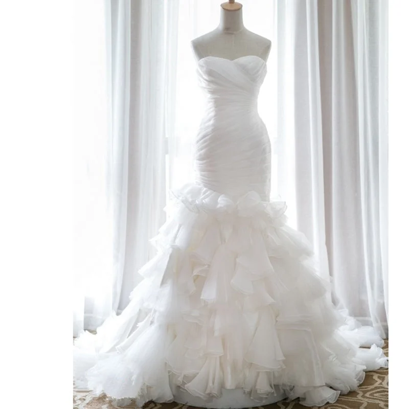 Women's Effortless Casual Outfit Glamorous Fashion Offers WD5666 Classic Sweetheart Tiered Mermaid Wedding Dress Sexy Bridal Dress 2018 with Belt Women's Effortless Casual Outfit Glamorous Fashion Offers WD5666 Classic Sweetheart Tiered Mermaid Wedding Dress Sexy Bridal Dress 2018 with Belt