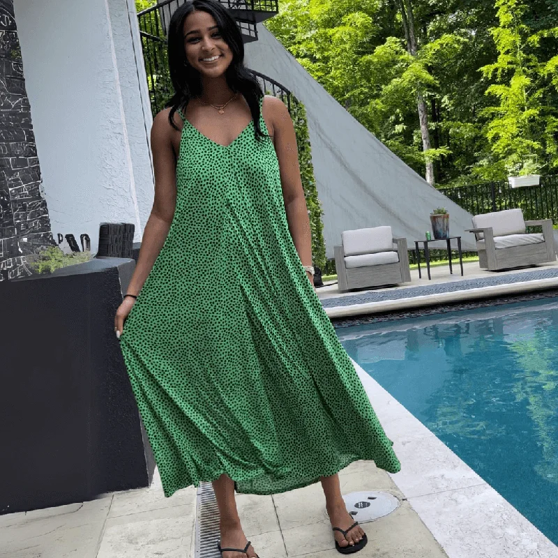Women's Charming Outfit For Events Latest Trends Amari Double V-Neck Summer Maxi Dress Made in USA Women's Charming Outfit For Events Latest Trends Amari Double V-Neck Summer Maxi Dress Made in USA