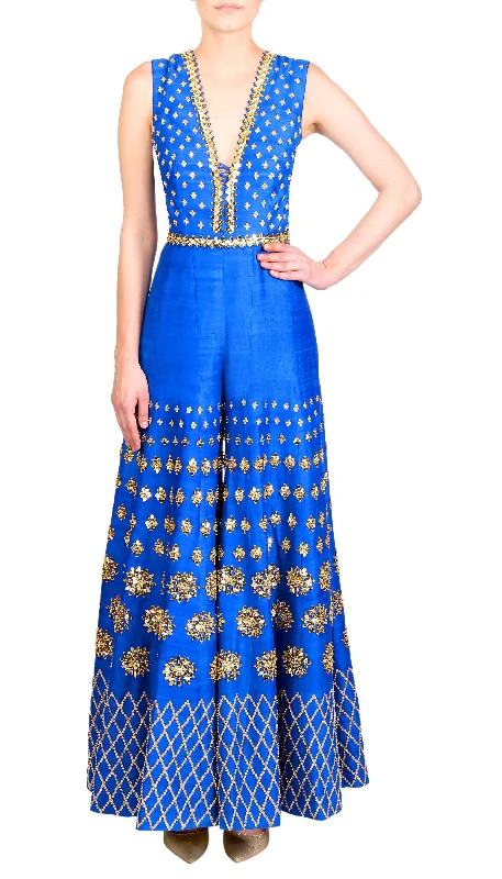 Casual Chic Women's Clothes Clearance Sale, All Cheap DIVA DREAMS - ELECTRIC BLUE EMBELLISHED JUMPSUIT Casual Chic Women's Clothes Clearance Sale, All Cheap DIVA DREAMS - ELECTRIC BLUE EMBELLISHED JUMPSUIT