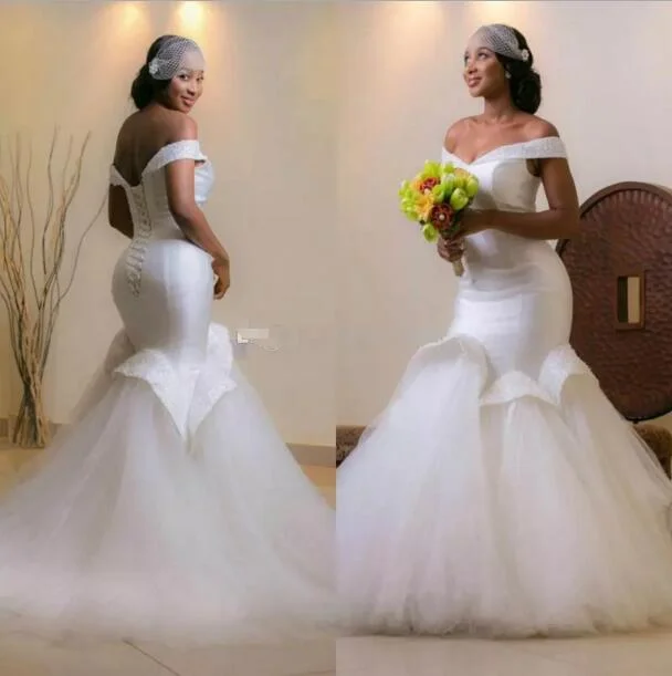 Women's Casual Apparel For Weekends Best Sellers Siaoryne WD010 Sexy Mermaid Satin Tulle Wedding Dress Custom made Plus Size gowns for bride with beading Women's Casual Apparel For Weekends Best Sellers Siaoryne WD010 Sexy Mermaid Satin Tulle Wedding Dress Custom made Plus Size gowns for bride with beading