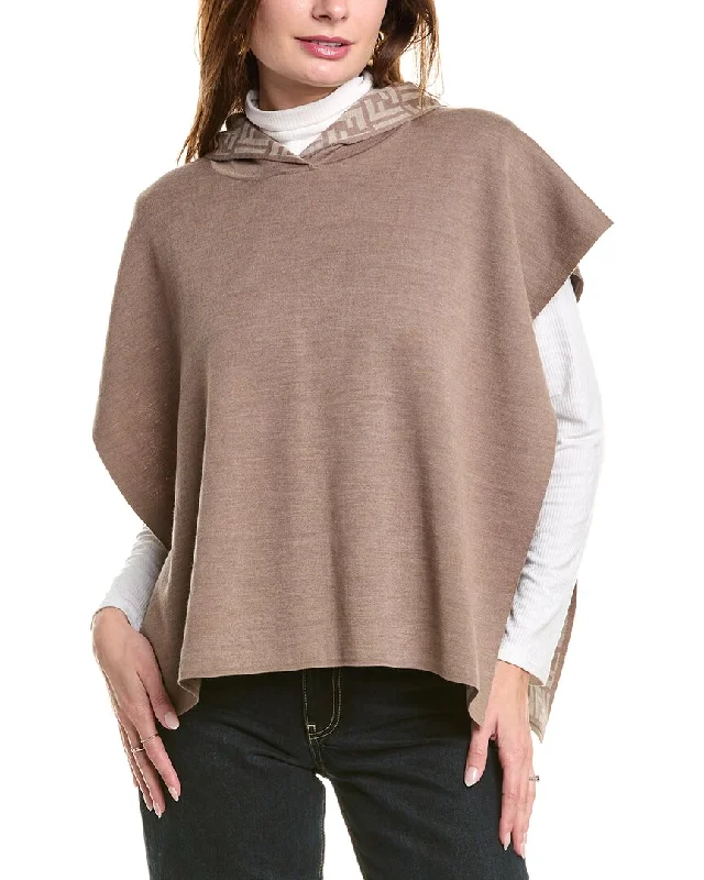 Casual Chic Clothing For Women The Latest Trends FENDI Wool-Blend Poncho