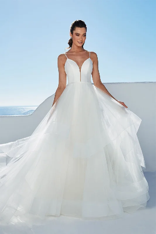 Affordable Fashion Clothing For Women Exclusive Discounts Henri Tiered Tulle Wedding Dress