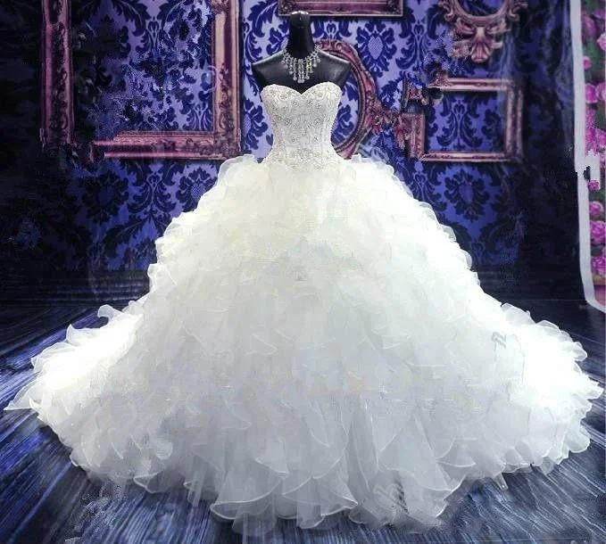 Stylish Clothes For Women Huge Discounts This Week Siaoryne sweetheart Ruffle Organza Ball Gown Beading Wedding Dress Princesses Bridal Gowns Stylish Clothes For Women Huge Discounts This Week Siaoryne sweetheart Ruffle Organza Ball Gown Beading Wedding Dress Princesses Bridal Gowns