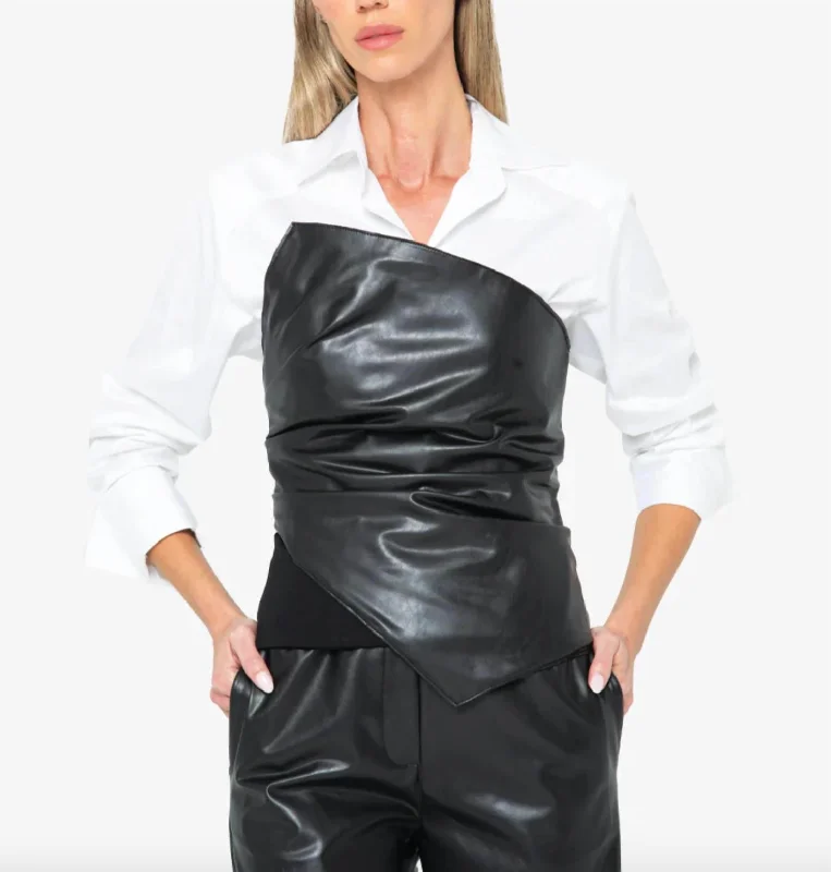 Flash Sale, Don't Miss Millicent Top In Black/white