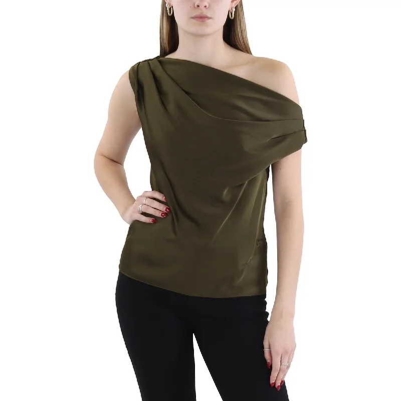 Budget Friendly Womens Drapey Recycled Polyester Off The Shoulder