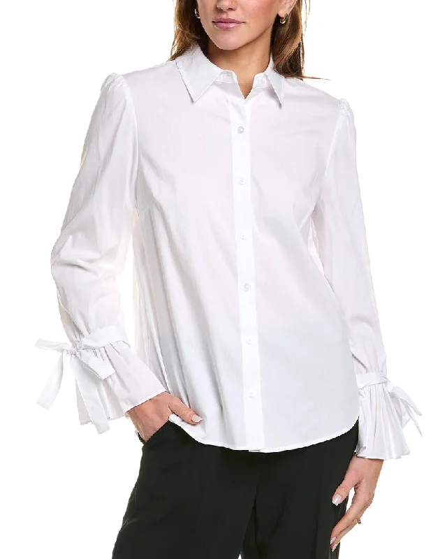 Romantic Chic Deals Anne Klein Flounce Cuff Shirt