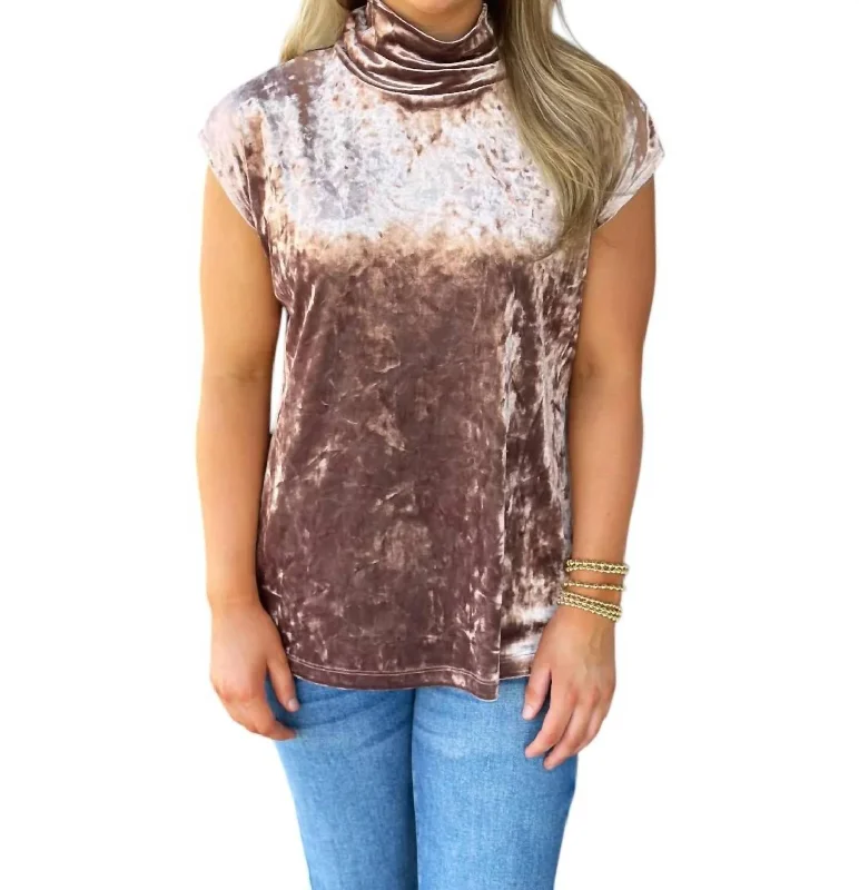 Casual Chic Deals Velvet Tuille In Dusty Rose