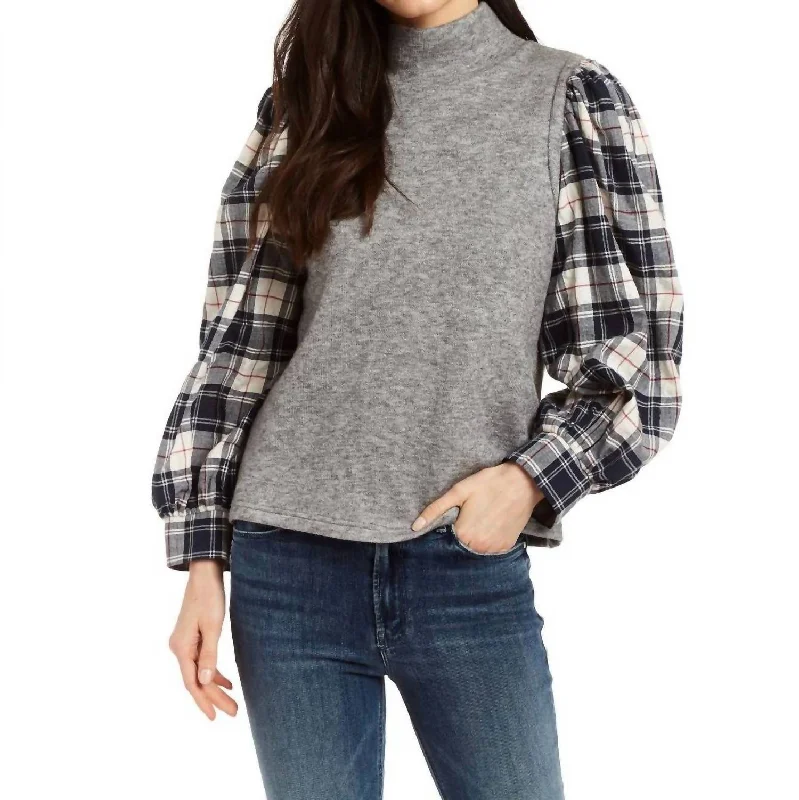 Absurdly Cheap Sale Shelley Top In Heather Grey