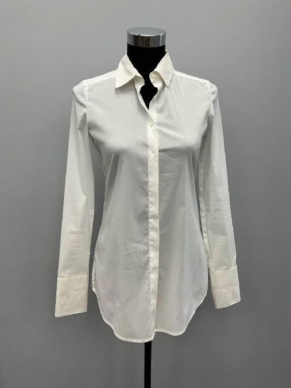 Find Your Unique Flair Savile Cotton Stretch Shirt In White