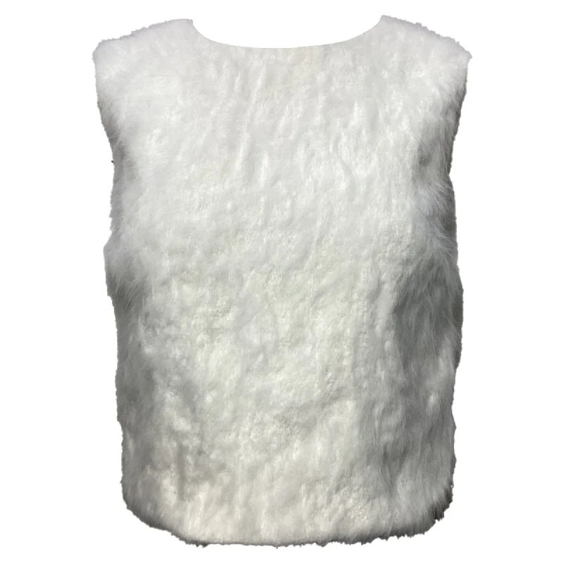 Seasonal Picks Rochas Fuzzy Top in White Wool