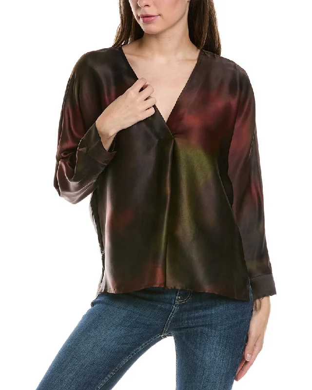 Trend Leading Collection Go> by GoSilk Go Minimalist Silk Top