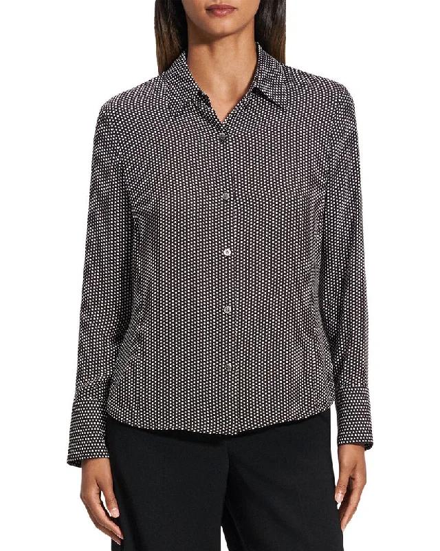 Urban Elegance Deals Theory Classic Dot Slim Button-Down