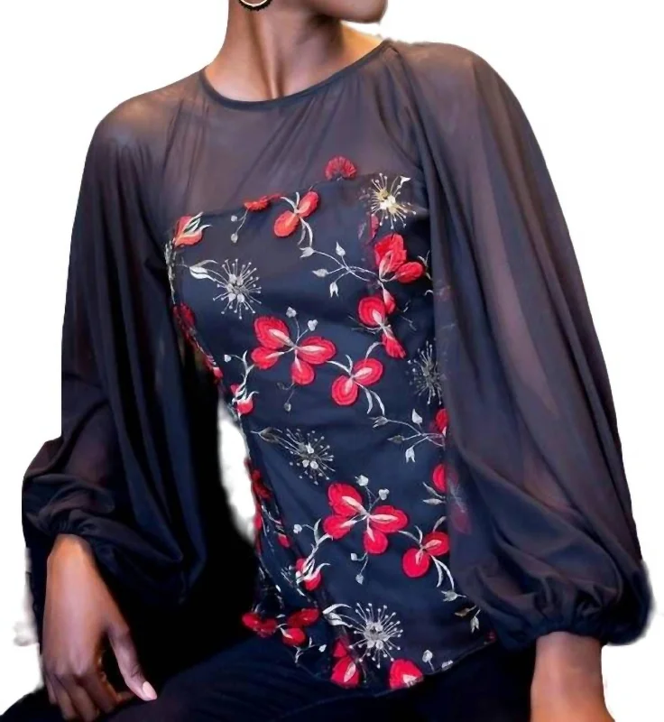 Final Sale Candace Top In Cardinal