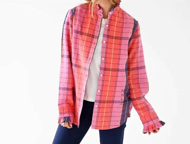 Laid-Back Fashion Offers Mia Plaid Shirt In Multi