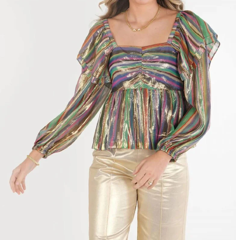 Cool Prices Gigi Top In Tinsel Metallic