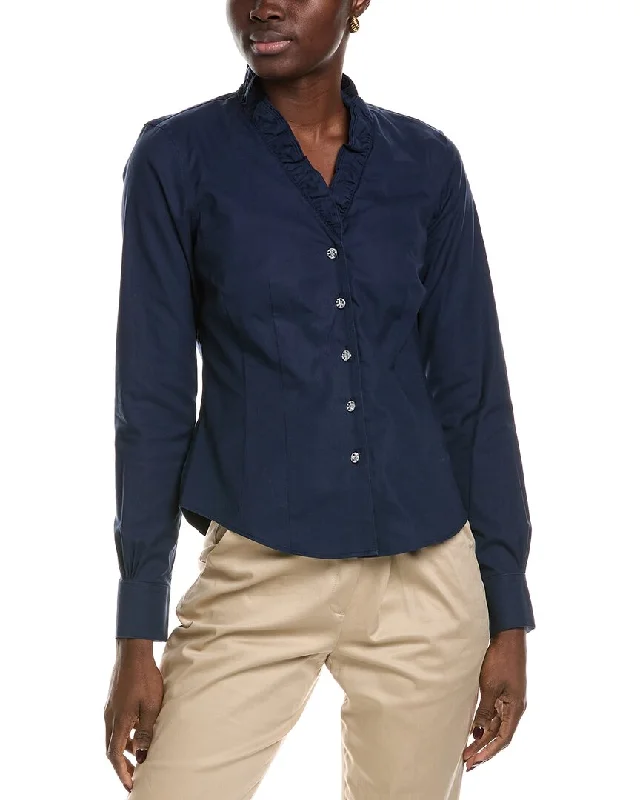 Trendy Threads Brooks Brothers Ruffle Shirt