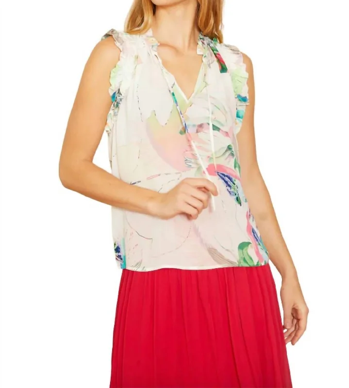 Luxe Style Discounts Alani Top In Belle Palm