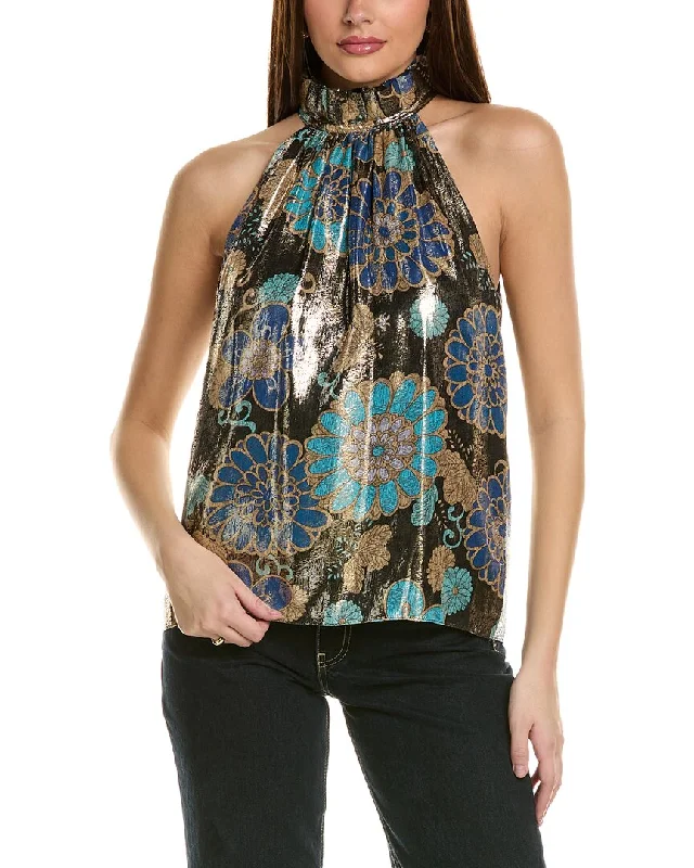 Exclusive Fashion Deals Trina Turk Playful 2 Silk-Blend Top