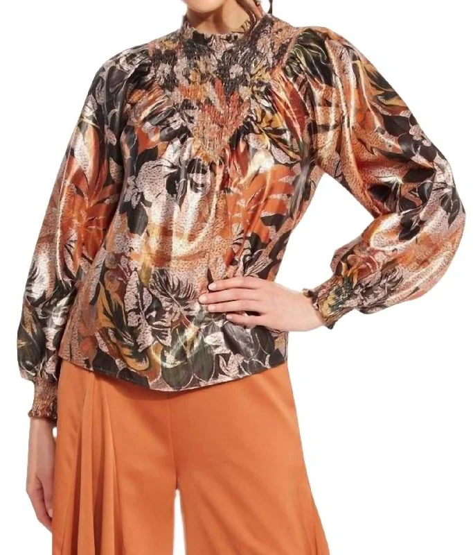 Seasonal Style Discounts Amalia Top In Glitter Bloom