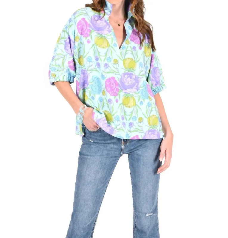 Style Breakthroughs Poppy Top In Peony Party