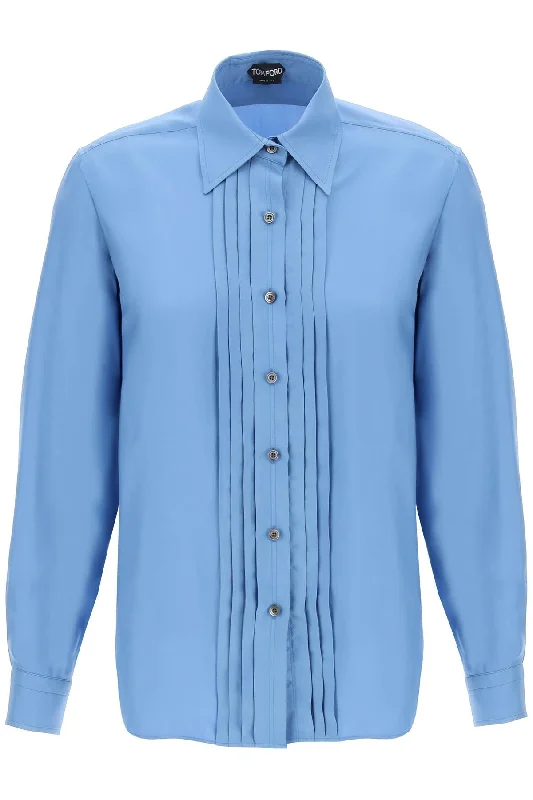 Best Sellers Tom Ford Women's Pleated Bib Shirt With