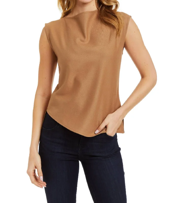 Style Redefined Gemma Top In Camel