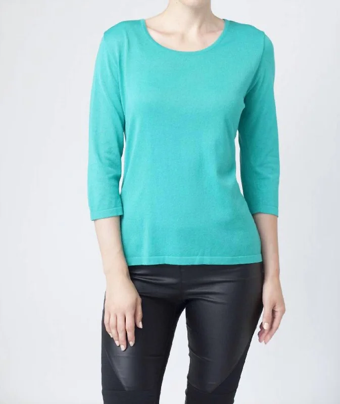 Popular Collection Scoop-Neck Top In Mint