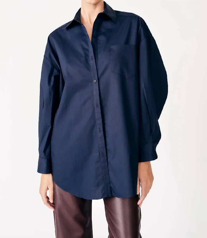 Sleek Style Discounts Eloy Shirt In Navy