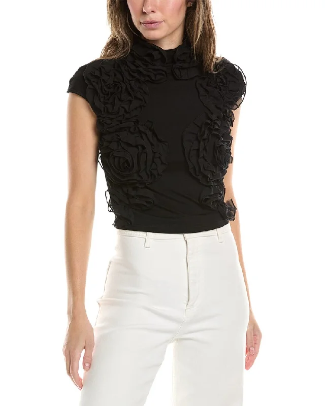 Limited Time Gracia Rose Ruffle Top