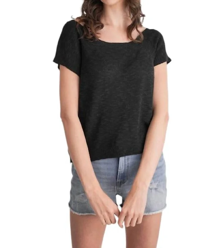 Embrace New Fashion Sea Breeze Top In Black