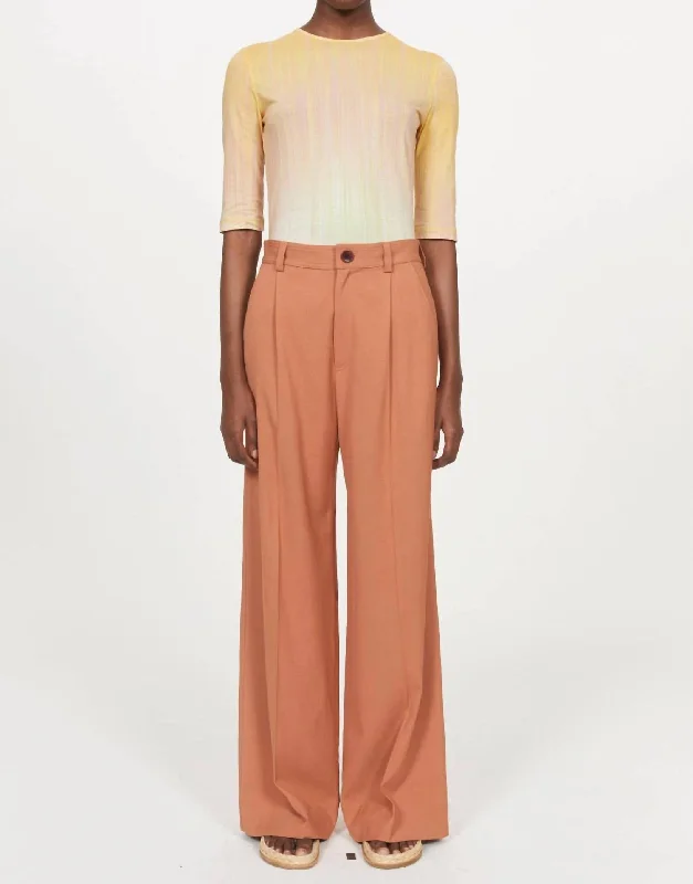 Chic And Edgy Lancelot Sunset Top In Marigold