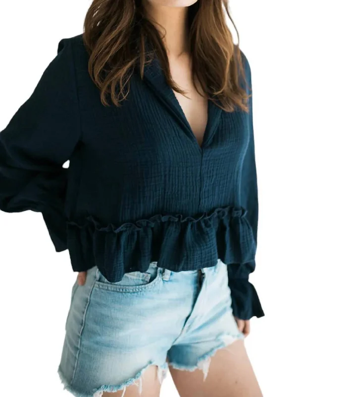 Exclusive Discount Macy Top In Navy