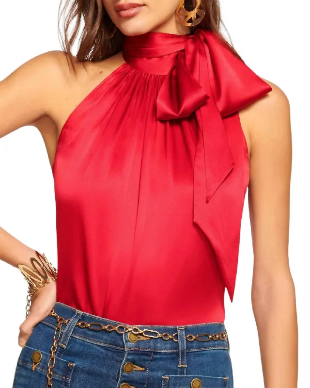 Hot Deals Lori Soiree Top In Red